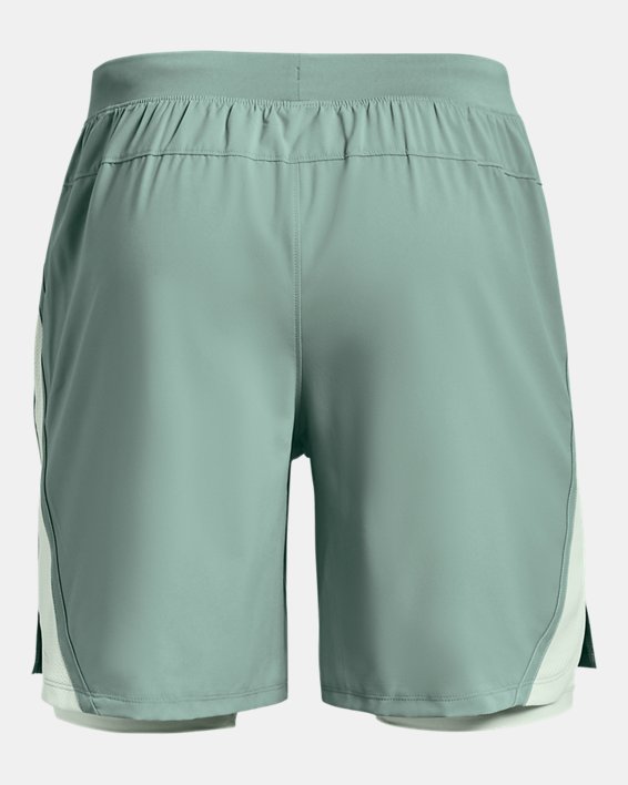 Herren UA Launch Run 2-in-1-Shorts, Green, pdpMainDesktop image number 6